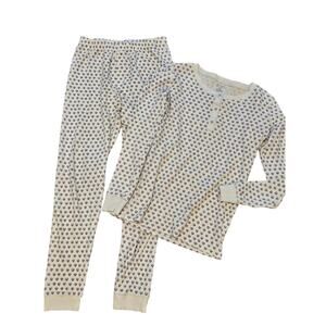 Roller rabbit girls pajama set purple hearts pima cotton kids size 14